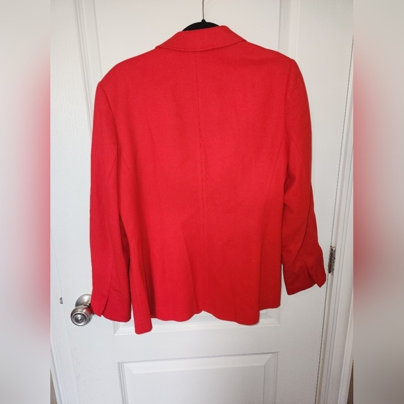 Vintage Women's Red Pendleton Wool Blazer Size 10 - Picture 2 of 8